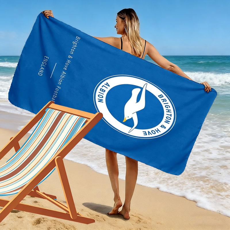 Asciugamano da Spiaggia Brighton & Hove Albion, Asciugamano Grande Morbido Asciugatura Rapida per Spiaggia Campeggio Nuoto