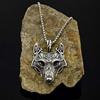 Viking Celtic Wolf Head Rune Necklace for Men - Norse Mythology Amulet Jewelry