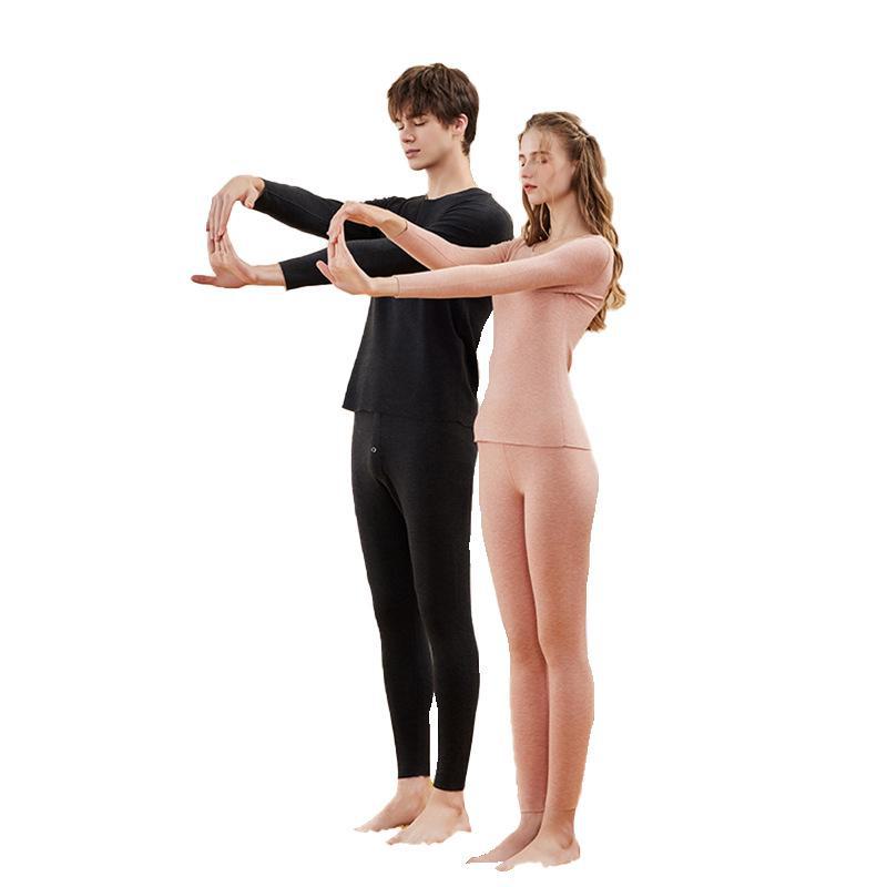320g Men's and Women's Seamless Thermal Underwear Set - Acrylic German Velvet for Autumn/Winter