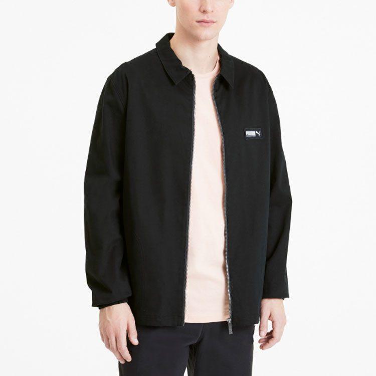 PUMA Jackets Men's Black Lapel Moderate Other 582702-01