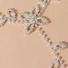 Jewelry Bridal Rhinestone Women'S Instep Chain Rhinestone Niche Design Leaf Beach Finger Anklet Foot Jewelry