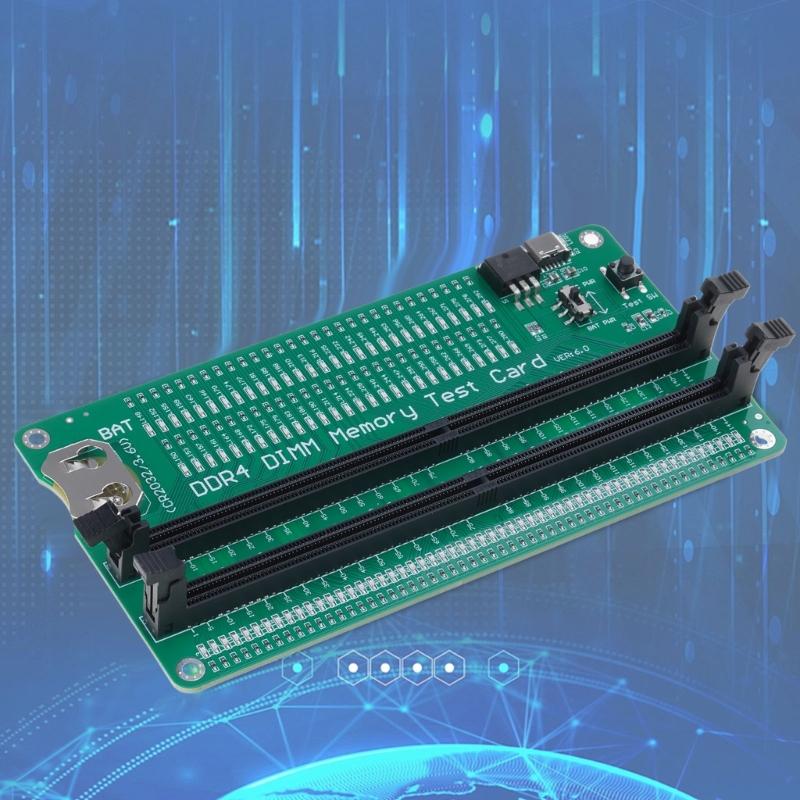 Tester gniazda pamięci DDR4 Szeroka kompatybilność Tester pamięci DDR4 Do naprawy komputerów Płyta adaptera do komputera