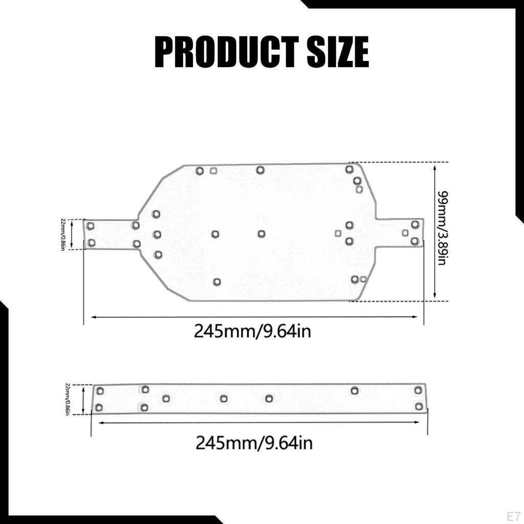 Metal Chassis Guard Plate Replace Parts with Reinforcement Stiffener for 14209
