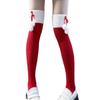 Feiertags-Weihnachts-Flauschige Gestrickte Oberschenkelhohe Lange Socken für Damen Plüschball Schleife Akzent Warme Überknie-Strümpfe