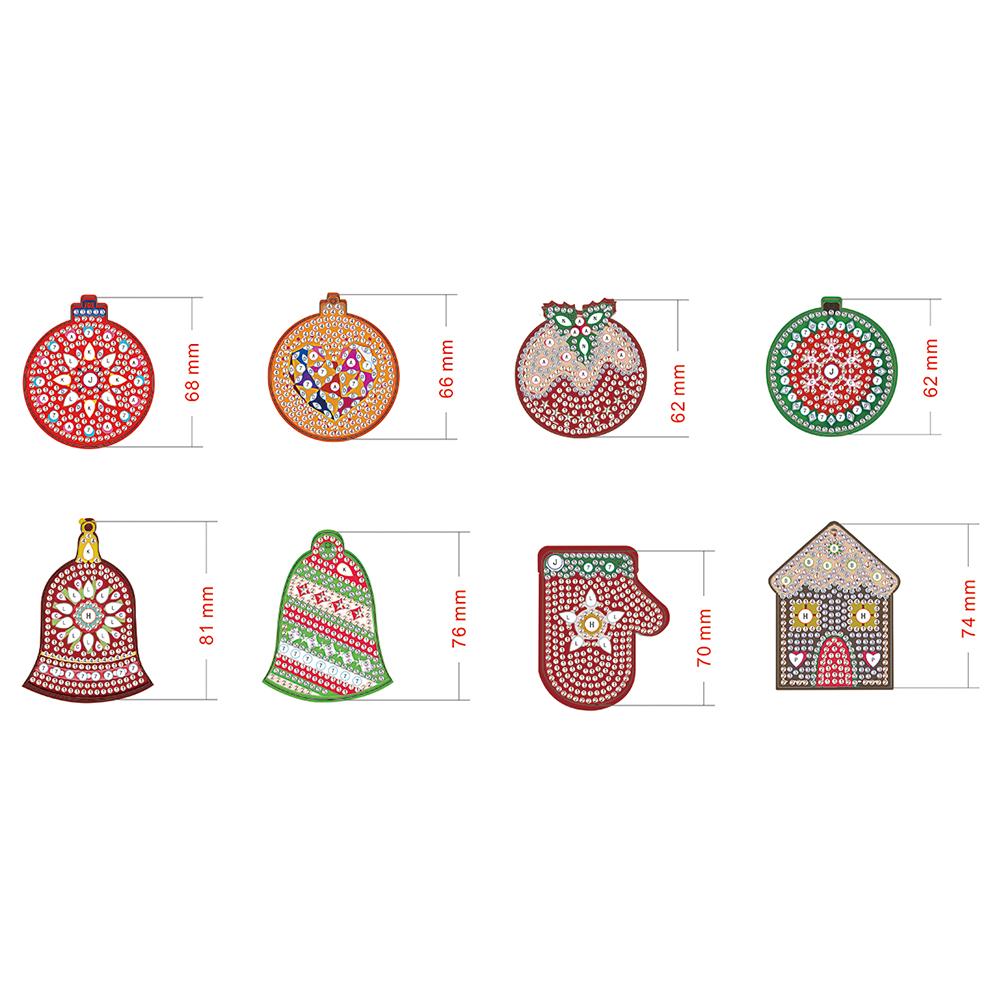 Creative Christmas Pendant DIY Diamond Mosaic Merry Christmas Board Ornaments DIY Gifts Indoor Table Fireplace Decoration