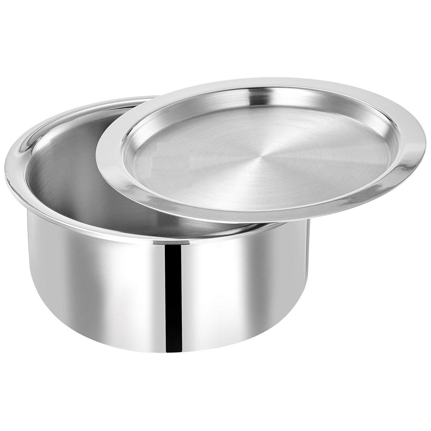 

Трехслойный топе из нержавеющей стали со стальной крышкой | 14 см | 1 л