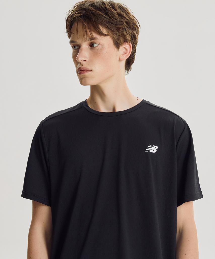 Nyuballanseu Nbneg36103 / Uni Sports Essential Short Sleeve T-Shirt (Black)