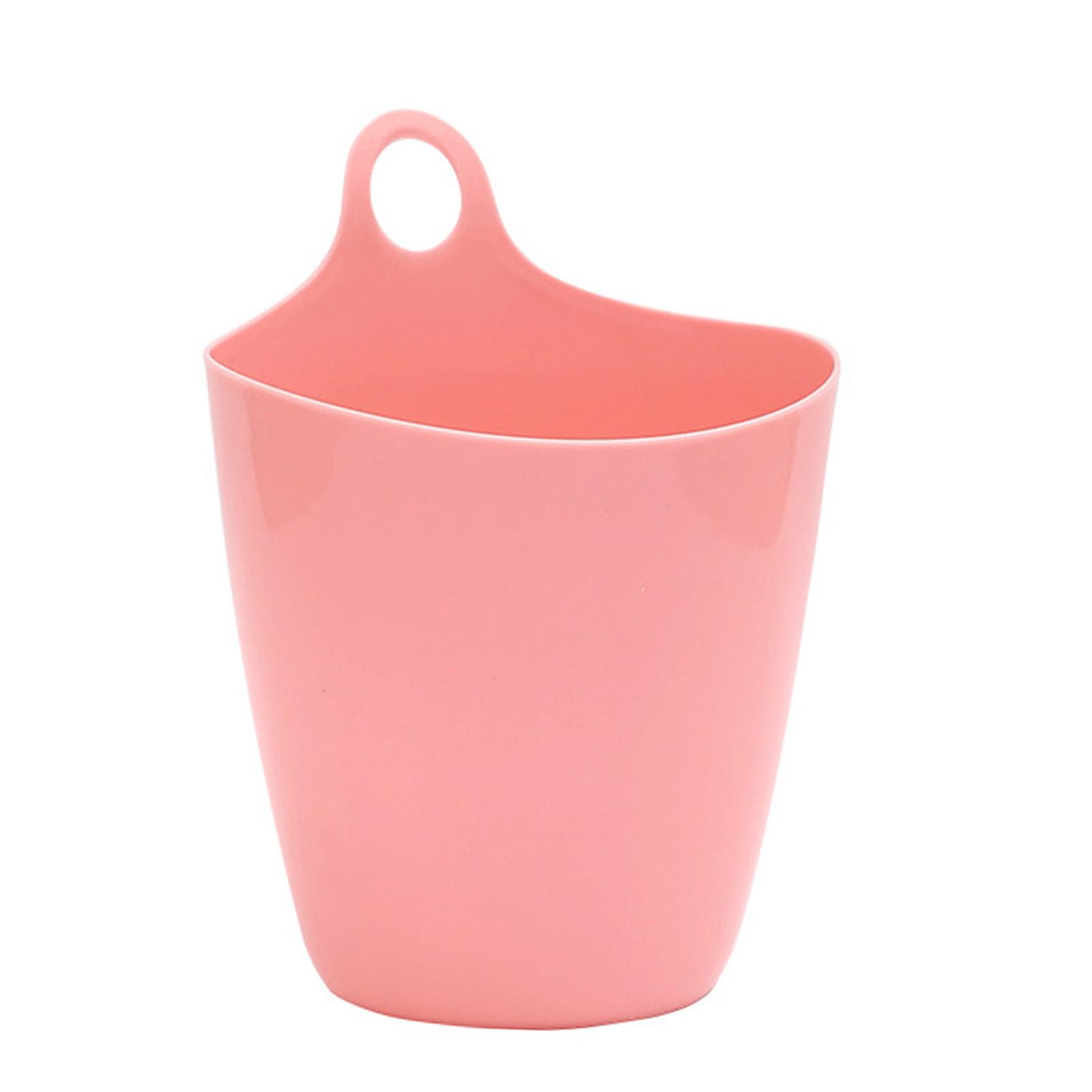 Hanging Trash Can Multifunctional Space Saving Plastic Hanging Storage Bucket for Desktop Dormitories 499₽