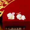 Cute Lucky Cat Sculpture, Wealthy Office Table Ornament, Suitable for Gaming Space & Car, Chinese New Year Gift, 1/2/4Pcs