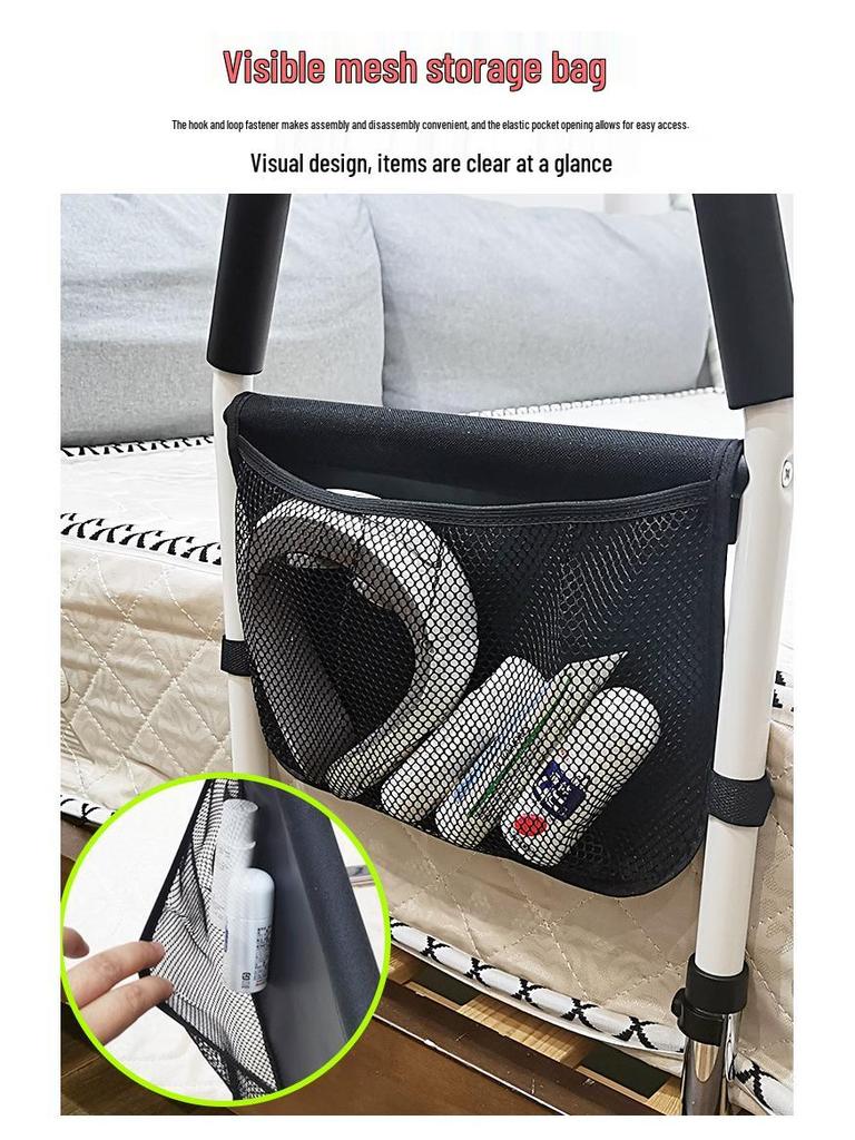 Elderly Anti-Fall Bedside Assist Handrail - Universal No-Punch Support Frame