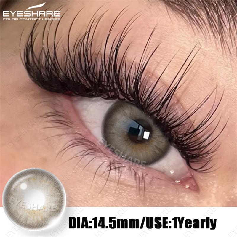 Eyeshare Natürliche Kontaktlinsen Farbige Kontaktlinsen Braune Make-up-Linsen Graue Pupillenlinsen Blaue Augen Kontakte Grüne Augen Linse