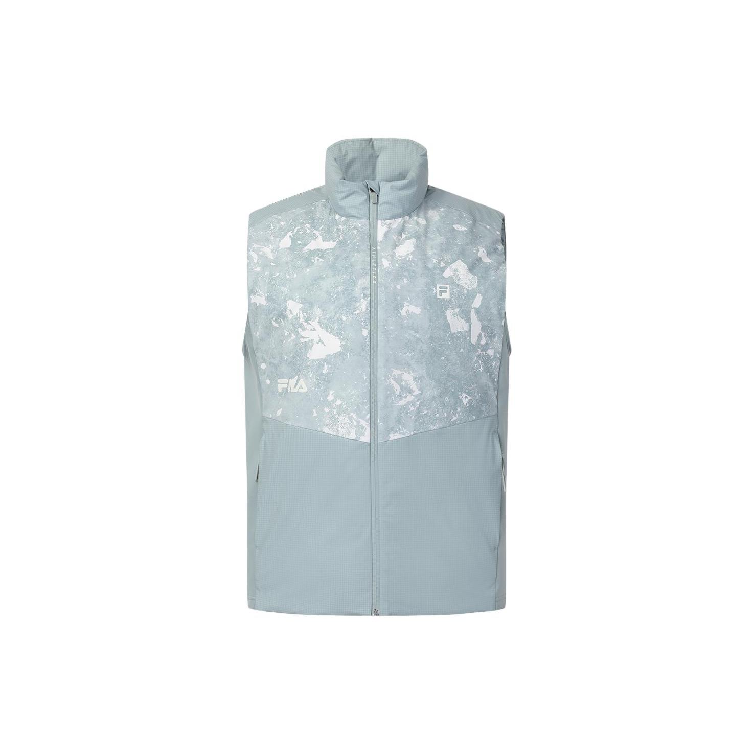 

New FILA Down Vest Men s Blue Gray A11M341902FBU M