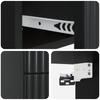 Wall Mounted Nightstand Black 33 x 34.5 x 40 cm