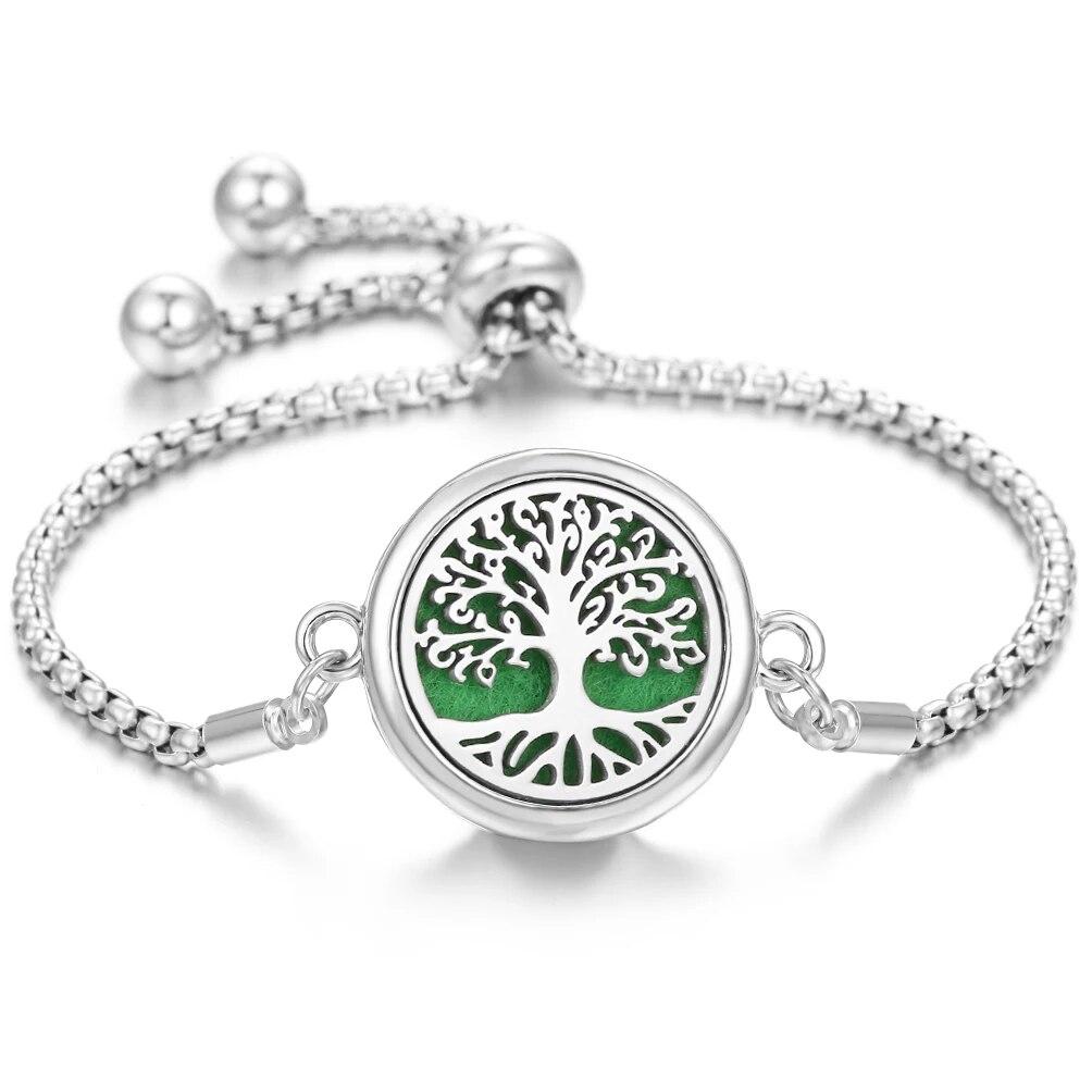 Neue Aromatherapie ätherisches Öl Diffusor Armband Edelstahl Zinklegierung Medaillon Armbänder Aroma Diffusor Parfüm Armband
