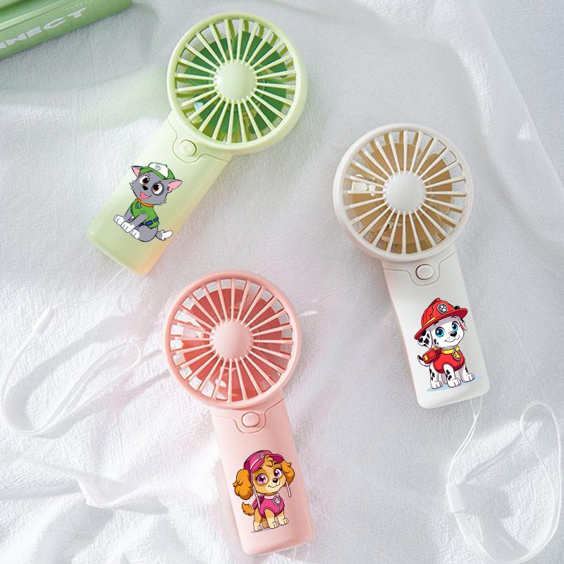 PAW Patrols Portable Fan Convenient Small Fan Summer Pocket Hand-held Fans Lightweight Handheld Kawaii Mini Fan Air Coolers Gift