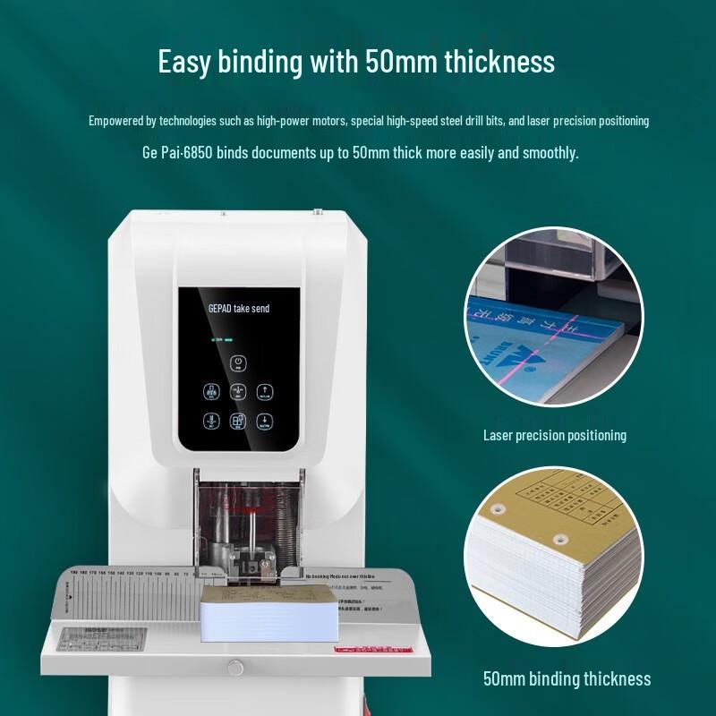 GEPAD GP-6850 Automatic Financial Voucher Binding Machine