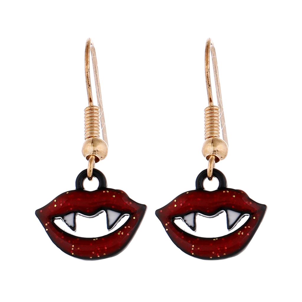 Fashion Casual Halloween Pumpkin Drop Earrings for Women Lightweight Durable Metal Alloy Halloween Jewelry Accessories
