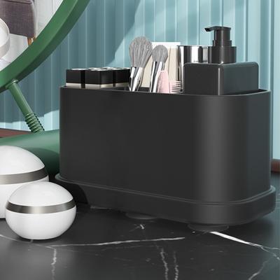 5 Schlitze Zahnbürstenhalter Badezimmer Elektrische Zahnbürste Zahnpasta Aufbewahrungshalter Arbeitsplatte Saugknopf Organizer