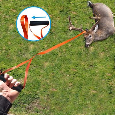 1 Pair Deer Drag Harness Strap 1700lbs Load-Bearing Deer Dragging Rope Pulling Harness for Hunter Pull Deer Puller Rope with Non-Slip Handle