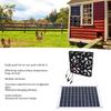 14inch Solar Exhaust Fan Solar Power Controller Solar Panel Powered Fan Ventilation Fan for Dog Kennel Chicken House