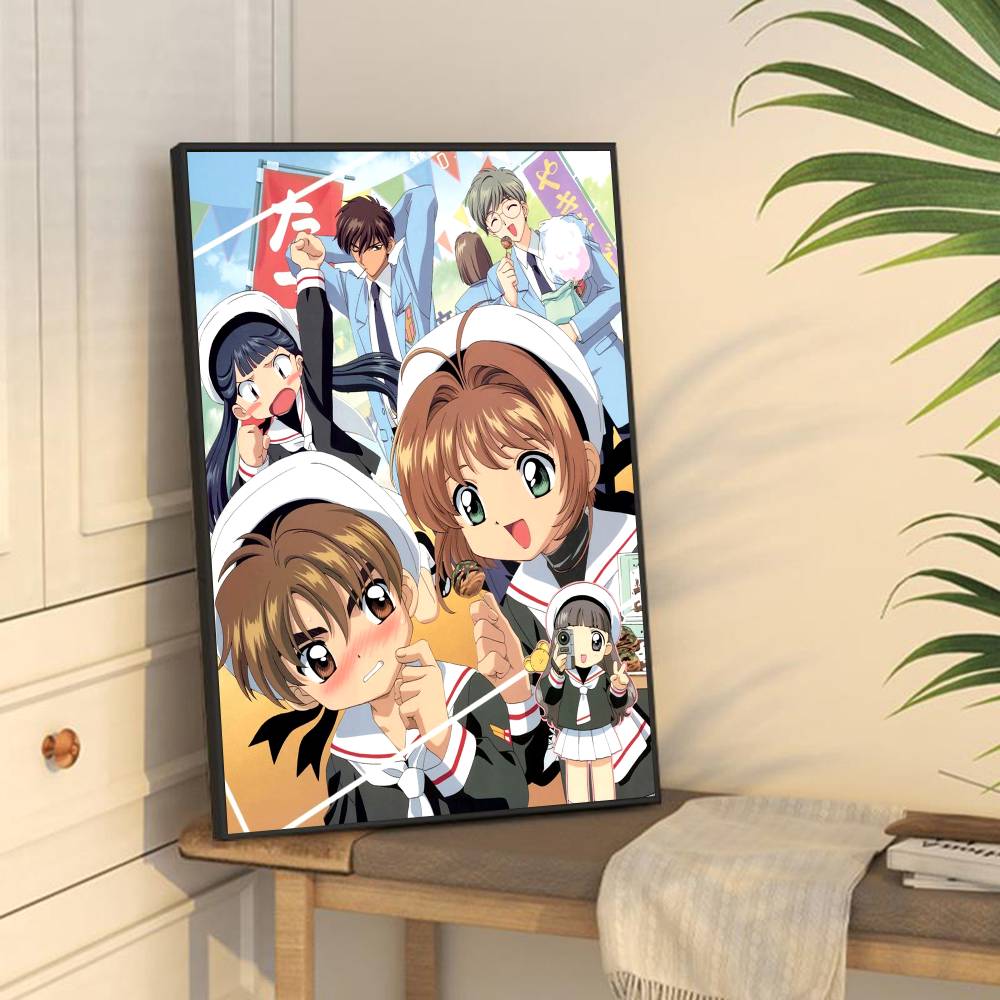 C-CardcaptorS S-Sakura Kawaii Pink Girl Good Quality Prints and Posters Waterproof Paper Sticker Coffee House Bar Posters