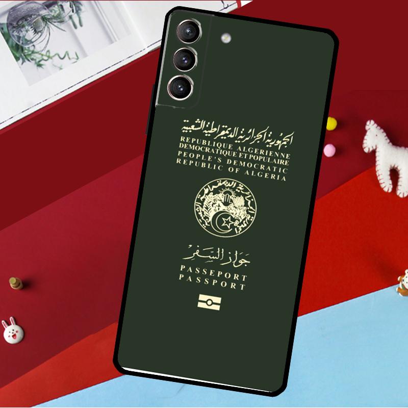 Algerian Passport Funda For Samsung Galaxy S26 S25 S24 S21 S22 S20 Ultra S9 S10 Plus S23 FE S25 FE Phone Case