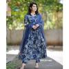 Print Anarkali Designer Kurta Hose Dupatta Set Damen Partykleidung Oberteil Tunika Kurti SC-2321