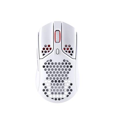 HYPERX HyperX Pulsefire Haste Wireless Gaming Mouse for Gamers Ultra Light Hex Shell Design 62 Grams White 2 Years 4P5D8AA