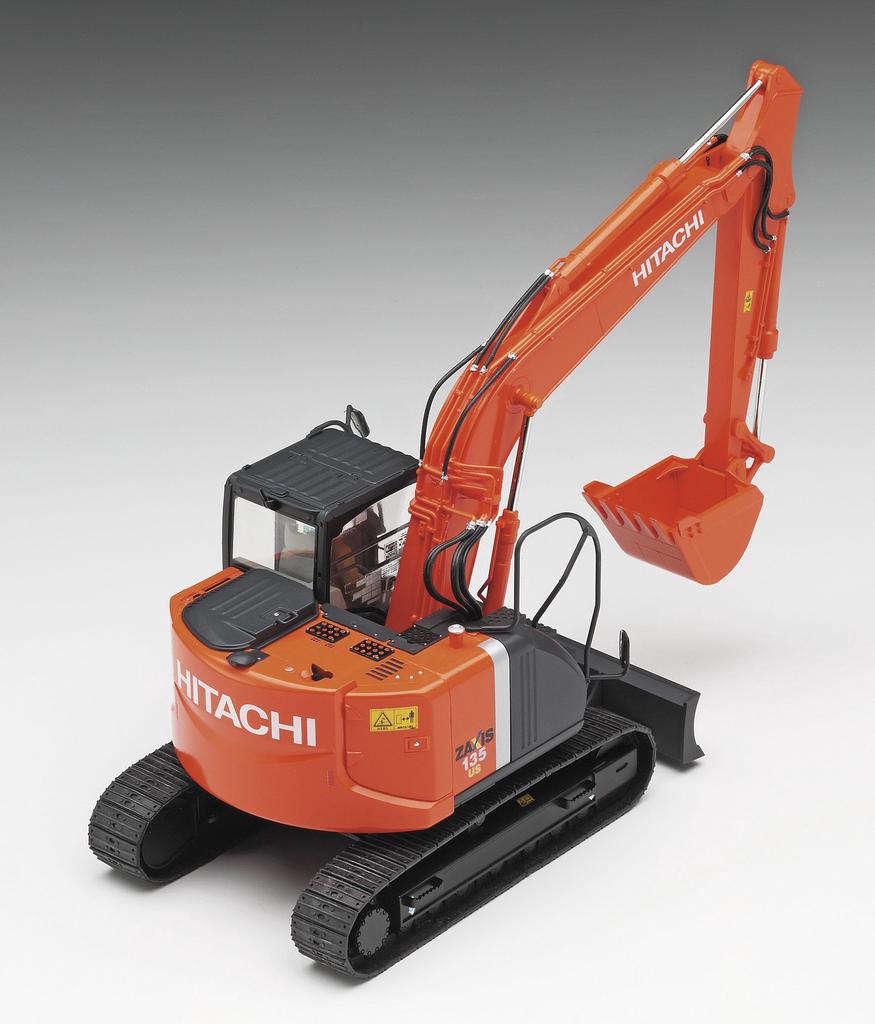 Hasegawa Construction Machinery Series Hitachi Construction Machinery Hydraulic Excavator ZAXIS 135US Plastic Model WM01 1/35