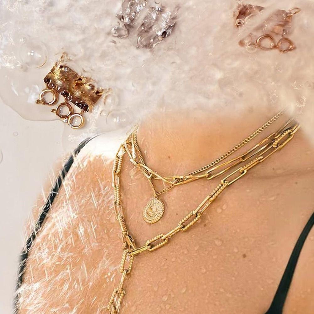 DIY Jewelry Layered Necklace Clasp Multi Strands Clasps Necklace Layering Clasps