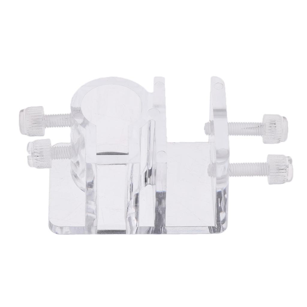 Clear Tube Clamp for Fish Tank Fixing Acrylic Water Pipe Holder for Aquarium Filtration and Cleaning Needs