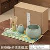 Gradient-Coloured Matcha Tool Set Bamboo Tea Whisk Song Dynasty Whisked Tea Brush Hundred-Stem Standing Ceramic Matcha Bowl