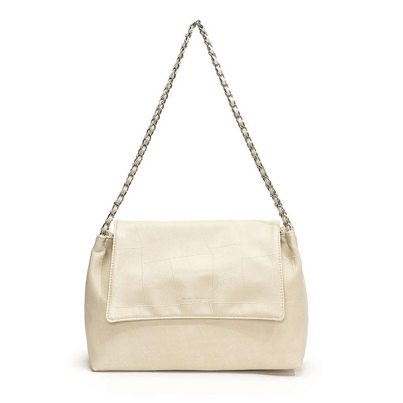 

ins fashion soft pu leather small square bag 2025 spring and summer new sewing thread women s bag single shoulder messenger chain small bag