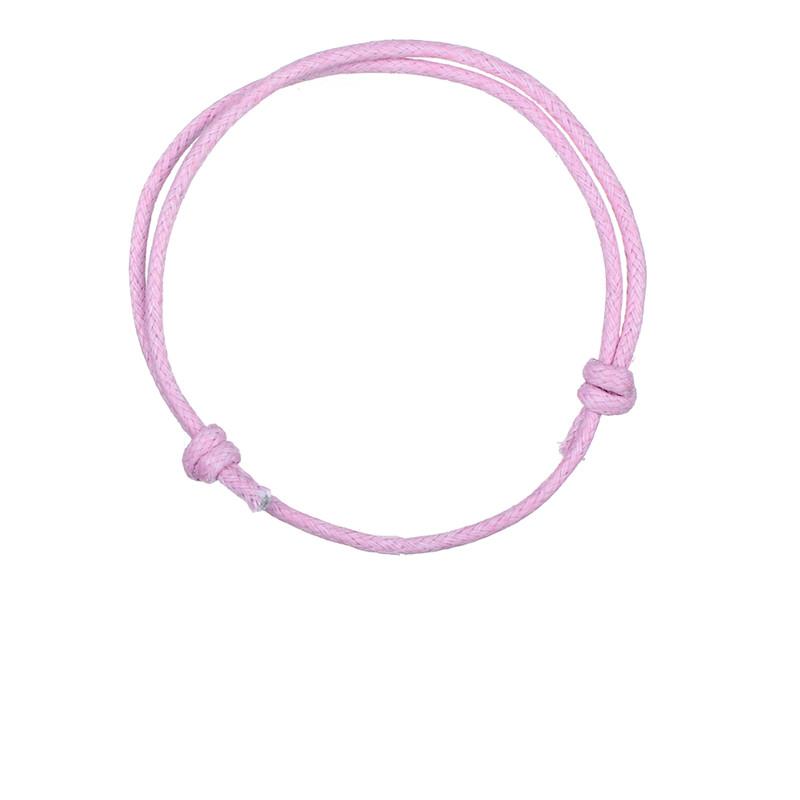 10pcs/lot Korea Wax Cord Bracelets Adjustable Pink Violet Yellow Green Orange White Black Red DIY Bracelet for Women Men