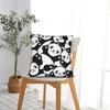 Cute Panda Cartoon Square Pillow Case Animal Cushion Cover Zipper Decor Throw Pillow Case Cover For Home 45X45Cm