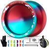 MAGICYOYO V10 Profissional Finger Spin Responsivo Metal para Longa Durabilidade Liga de Alumínio Inclui e 12 Cordas Yo-Yo, Dupla Finalidade e Não Reativo