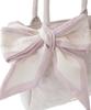 Maison de Fleur Quilted Ribbon Tote Bag with Black Women's Scarf,