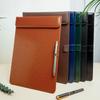 PU Leather Signature Writing Pad Magnetic Absorption Menu Folder Multi-functional Clip Board  Hotel