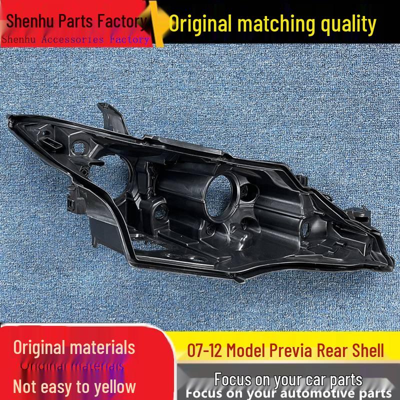 

Toyota Previa 07-12 Headlight Rear Cover & Base Black Plastic Shell Driver Side Front-1 piece