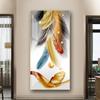 Poster e stampe di piume di lusso astratte, dipinti su tela colorati nordici, quadri artistici da parete per soggiorno, casa, veranda, arredamento