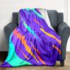 1pc Colorful Flow Pattern Blanket Warm, Cozy, And Soft, Suitable for Sofas, Beds, Cars, And Office Use.Perfect for Camping And Travel, Making It a Gre