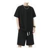 [ANONIE] Jersey Men's Top and Bottom Set, Summer Clothing, T-Shirt, Men's Short Sleeve, Half Pants Setup, Summer, Plain, Casual Sweatshirt, Top and
