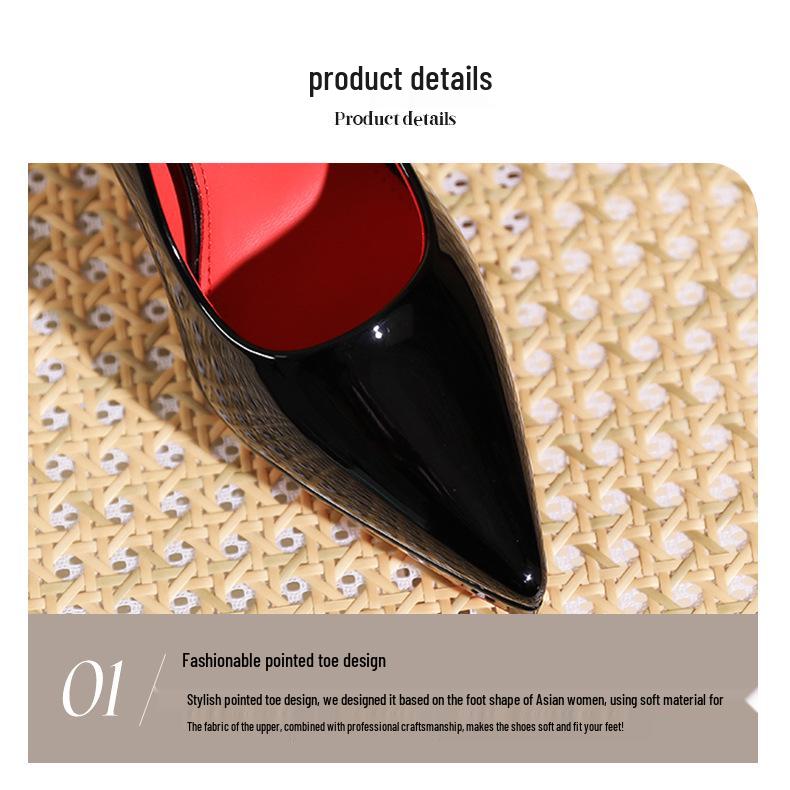 Women's Waterproof Platform Pointed Toe Stiletto High Heels - Professional Bridesmaid Banquet Shoes