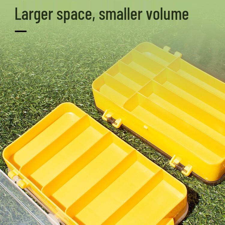 Double-Sided Fishing Tackle Box: Portable Lure, Fish Hook, and Artificial Bait Storage by Zongheng Yu.