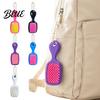Small Comb Pendant Mini Hair Brush Keychain Pendant Scalp Massage with Ornament Bead Chain Plastic Styling Charm for Backpacks Handbags