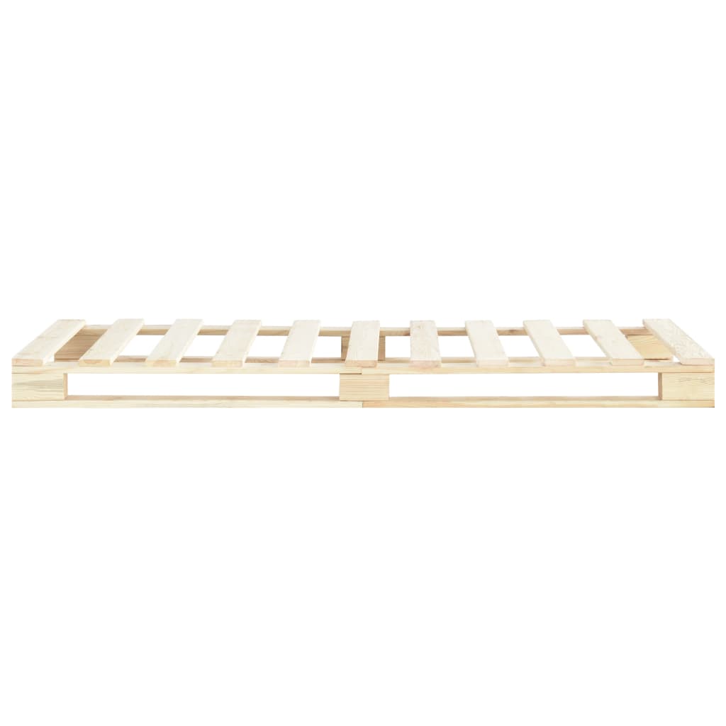 vidaXL Palettenbett Massivholz Kiefer 100×200 cm