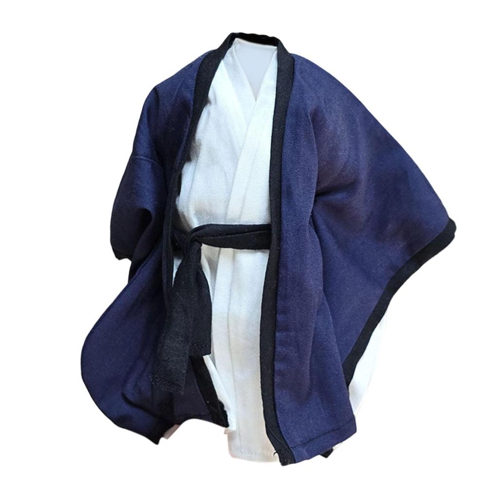 1:12 Scale Action Figure Clothes, Dress up Taoist Robe Chinese Doll Ancient Long for 6