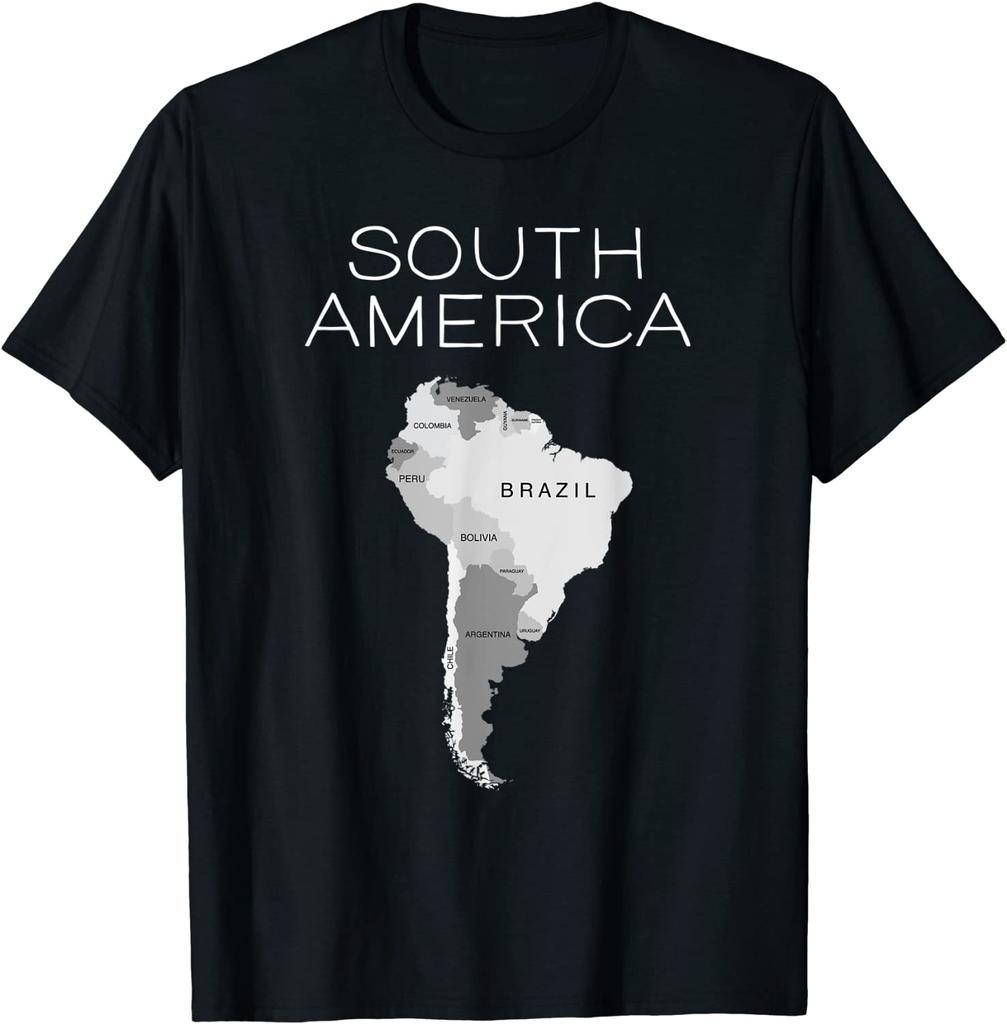 South America Argentina Bolivia Brazil Chile Uruguay Men T-Shirt Short Casual O-Neck Men Clothing
