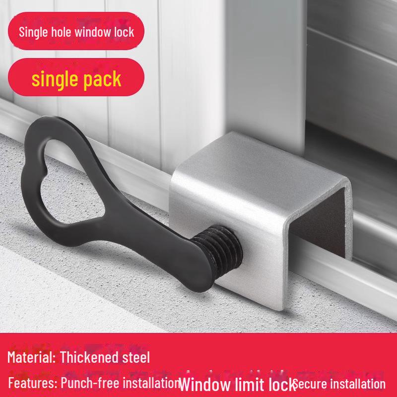 Aluminum Alloy Child Safety Lock for Sliding Windows and Doors