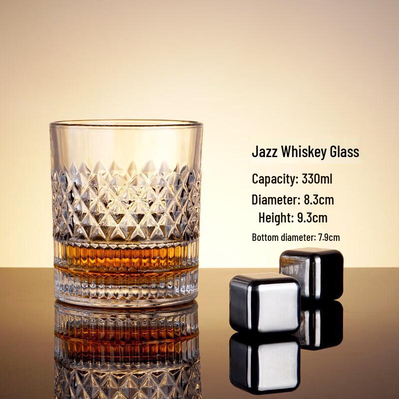ZISIZ Vintage Carved Crystal Glass Set